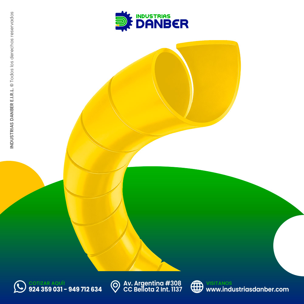 Protector de manguera en espiral Amarillo